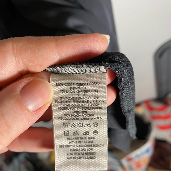 Free People Gray Open Tie Back Casual Dress - Picture 8 of 9